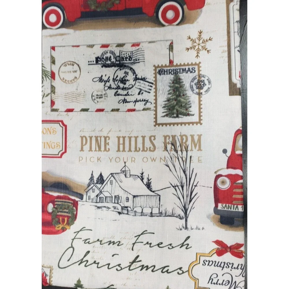 Printed Fabric Tablecloth,60